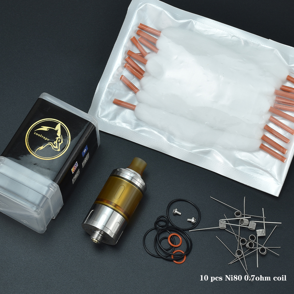 Wolfcoolvape Hussar Gobby RTA  - đánh giá và giá Vape Coil Replacement