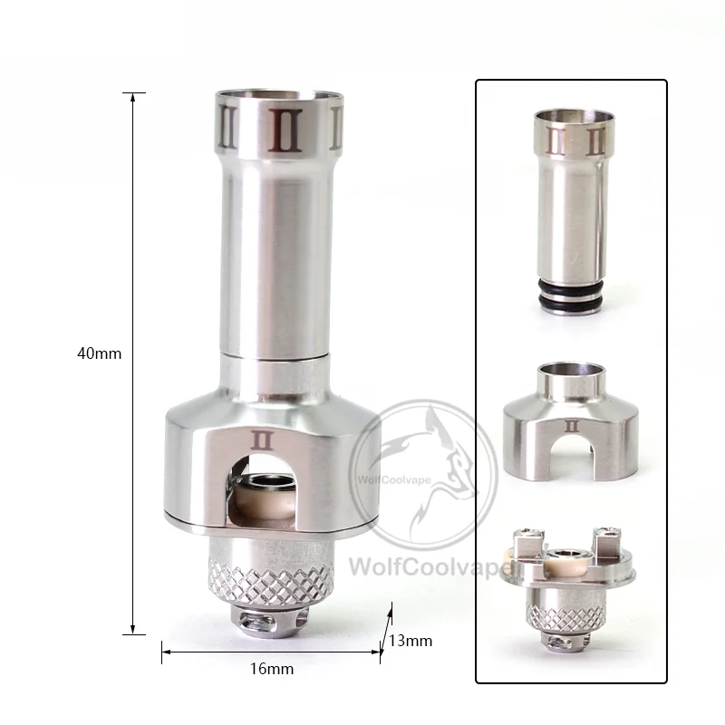 WOLFCOOLVAPE NT2U Style RBA Br - đánh giá và giá Vaping Air