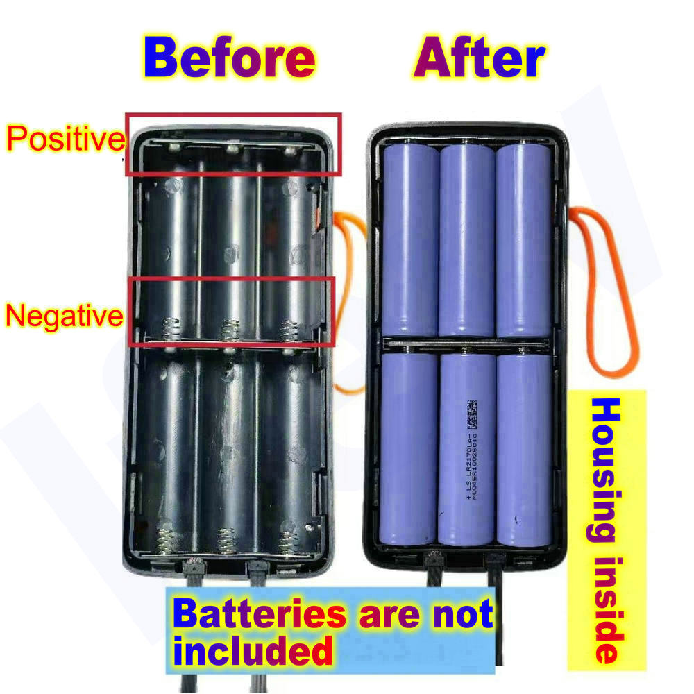21700 Battery Power Bank Housi - đánh giá và giá Battery Case Storage