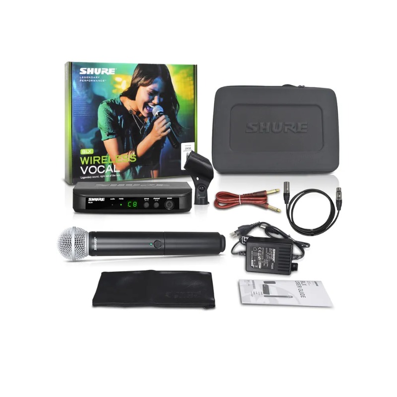 Shure BLX24 Wireless System Mi - đánh giá và giá Shure Mic Mv7